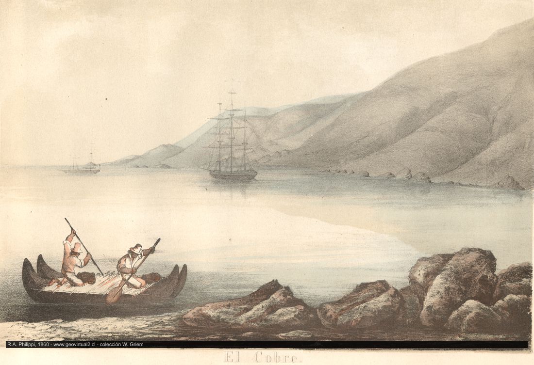 Philippi, 1860: Ilustració de El Cobre - desierto de Atacama