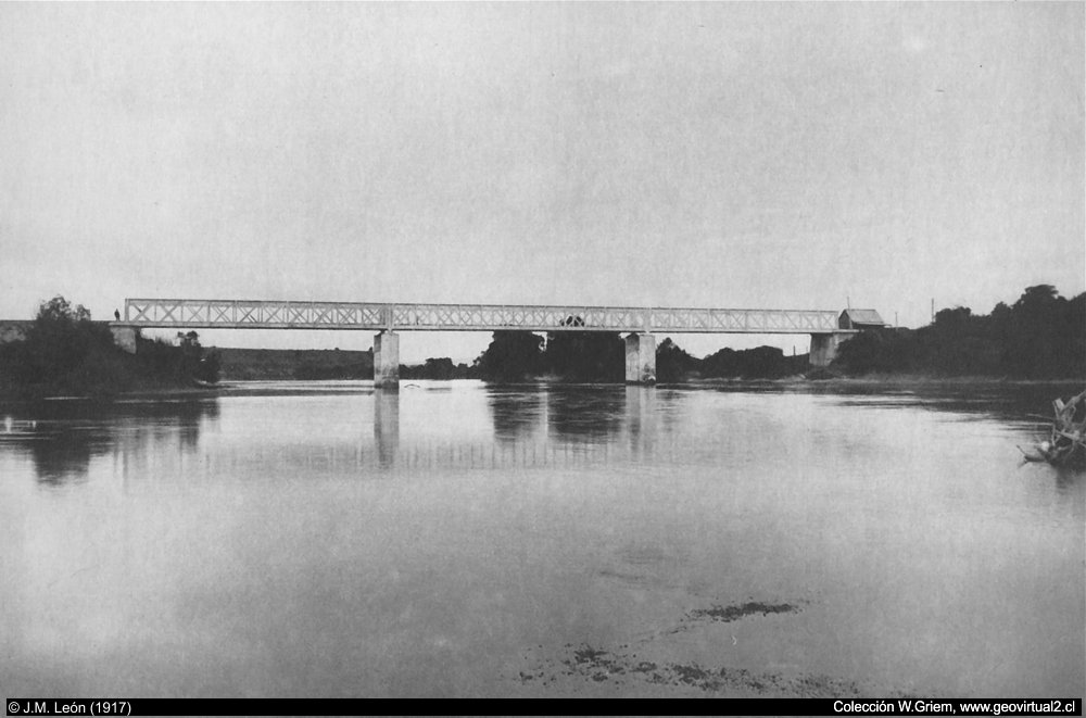 Puente del río Bueno, ferrocarriles del sur de Chile