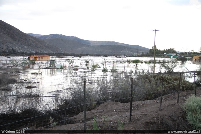 Rio Copiapo durante del 25 Marzo de 2015
