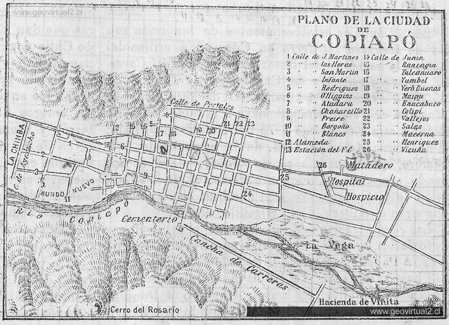 Plano de Copiapo 1920