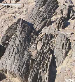 esquistos - en el sector Piedra Colgada 