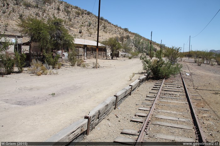 Estación de Combarbala en la Región de Coquimbo, Chile