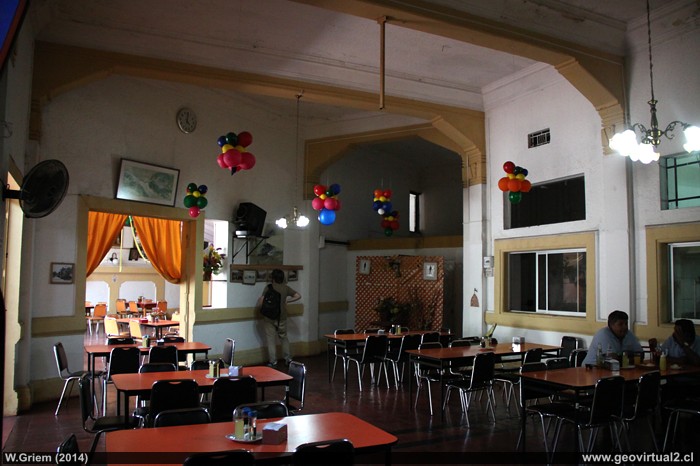 Interior de la Estación la Calera, Chile