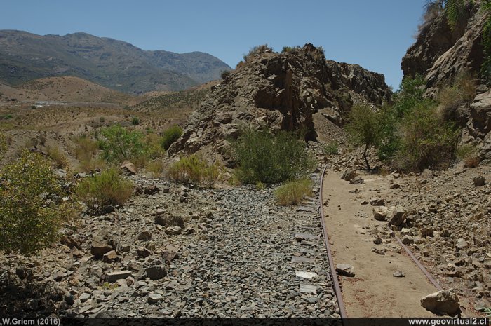 Linea ferrea longitudinal cerca Espino - Chile