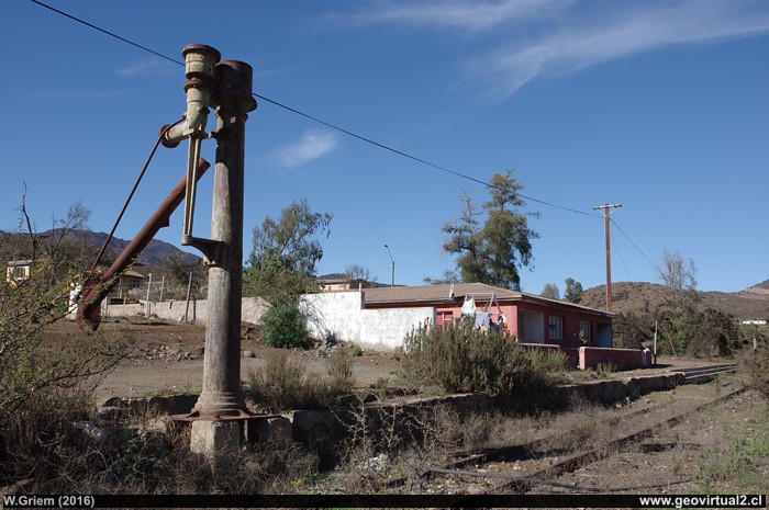 Estación Las Cardas en la Región de Coquimbo, Chile