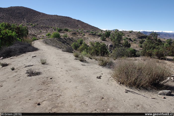 Terrplen de la linea ferrea a la mina Panulcillo