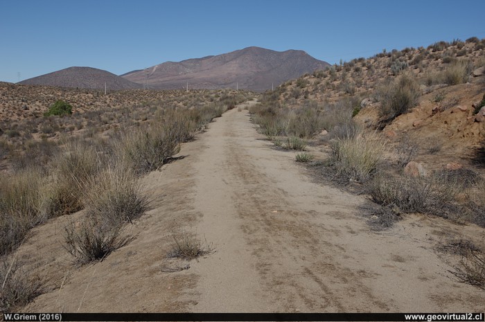 Terraplen de la línea ferrea a Panulcillo, Región de Coquimbo, Chile
