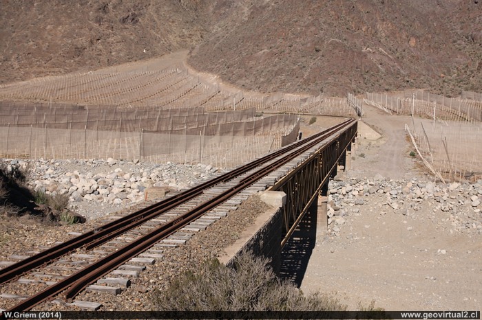 Puente Los Choros, ferrocarriles del Norte de Chile