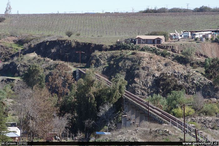 Puente El Romeral en las cercanías de Ovalle, Región de Coquimbo, Chile