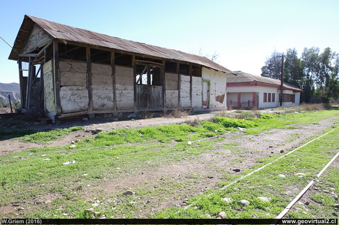 Estación ferrocarril de Sotaqui en la Región de Coquimbo