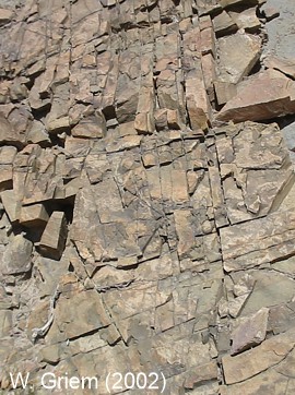 Diaclasas en calizas, Región de Atacama - Chile