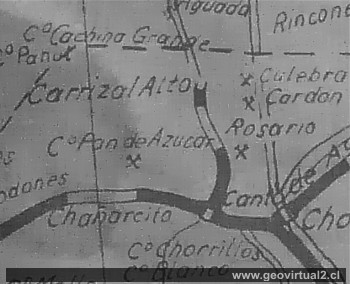 Carta de J. Harding, sector Carrizal Alto