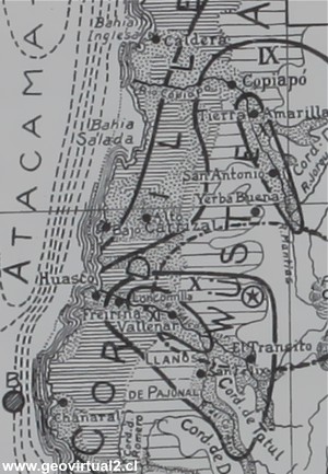 Detalle de la Carta de Sieberg y Gutenberg