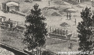 Tren en la estación de Copiapo