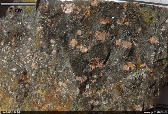 riolita con textura porfídica (Atacama)