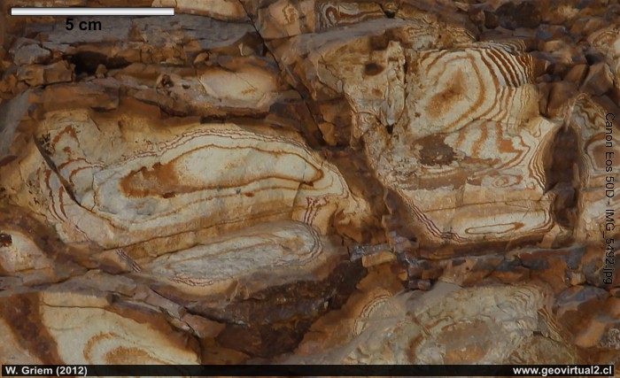 Figuras de Liesegang, detalle