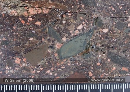 Muestra de una roca piroclástica (Región Atacama / Chile)