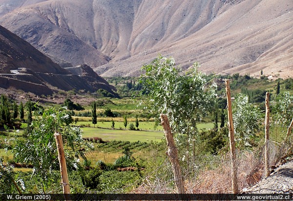 Das Dorf El Transito in der Atacama Region, Chile