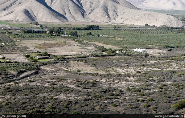 Valle del Río Copiapó cerca de Piedra Colgada, Region Atacama, Chile