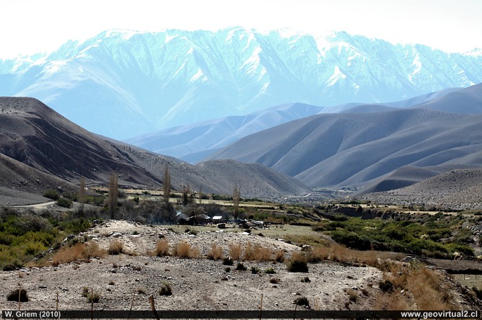 La Semilla, vista panorámica con Cerro Estancia - Región Atacama, Chile