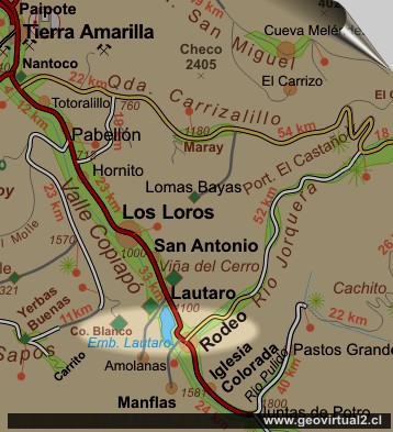 Carta Tranque Lautaro, Atacama