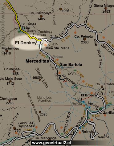 Carta del sector Atacama, Donkey