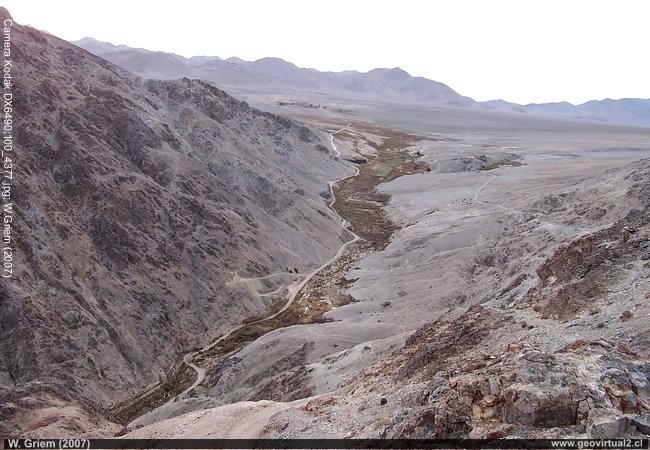 Blick nach Carrera Pinto Carrera Pinto, in der Atacama Wüste in Chile