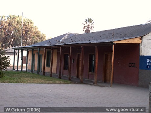 Das Zentrum von Tierra Amarilla in der Atacama-Wüste, Chile