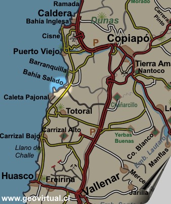 Carta del sector Bahia Salado