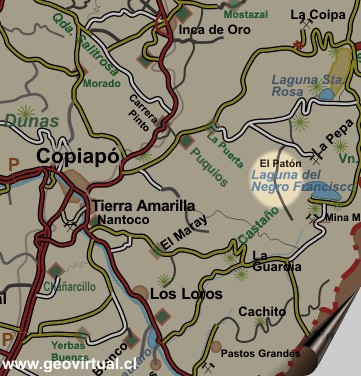 Karte Paton in Atacama