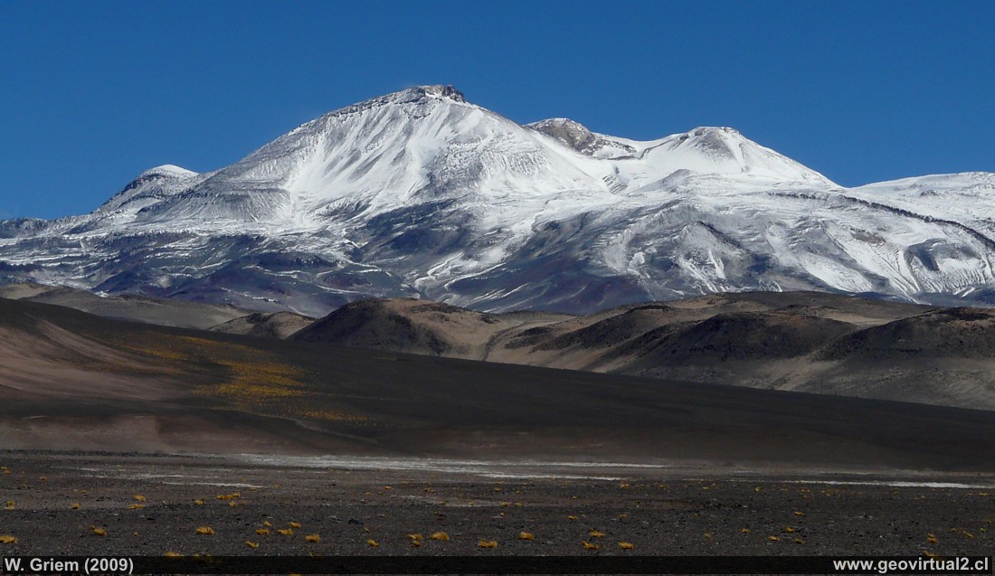 Ojos del Salado en la Región de Atacama, Chile