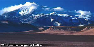 Ojos del Salado in der Atacama Wüste, Chile