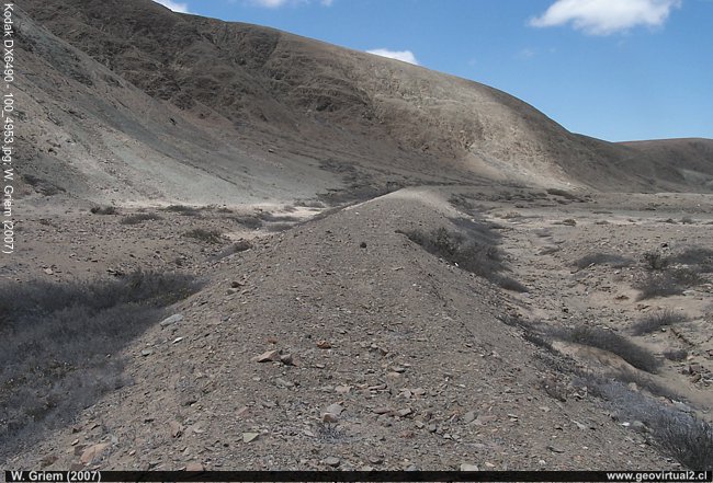 Las animas en el desierto de Atacama, Chile Terraplen en el sector del Pueblo Las Animas, Atacama - Chile