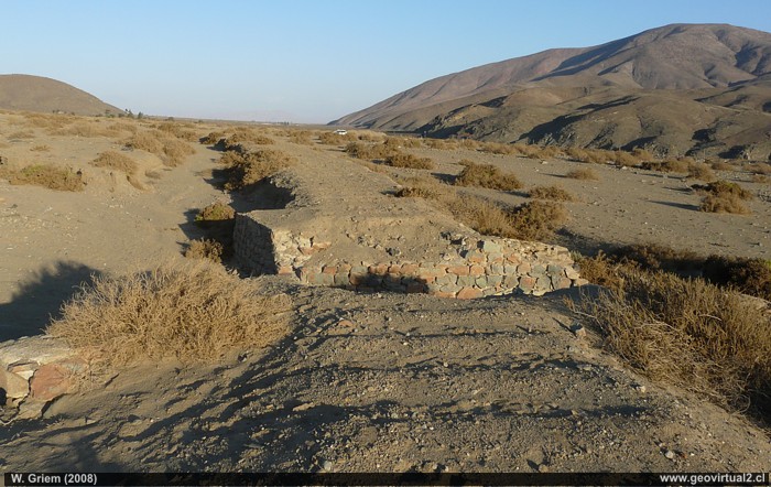 Verlassene Eisenbahnlinie in Canto del Agua, Atacama Region, Chile
