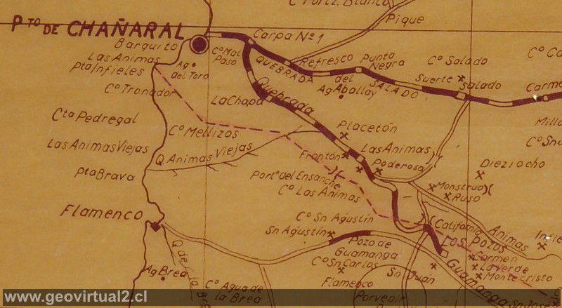 Ferrocarril de Atacama: Carta Las Animas