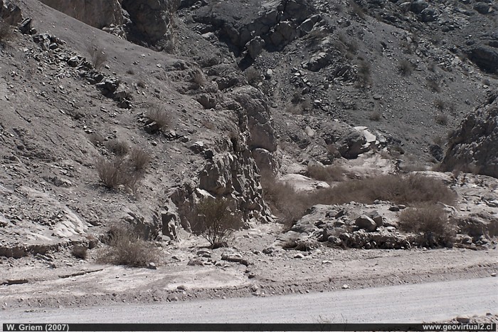 Corte del trayecto Chañarcillo - Pabellón:  Ferrocarriles en Atacama