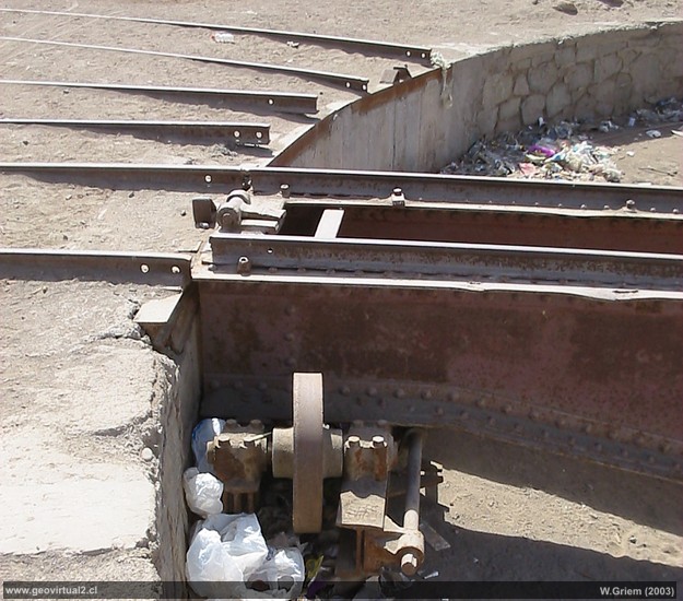 Tornamesa en la estación ferrocarril de Diego de Almagro, Region de Atacama