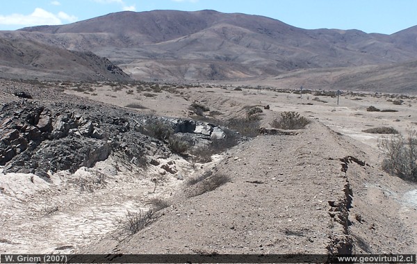 Ferrocarril en el desierto de Atacama, Chile