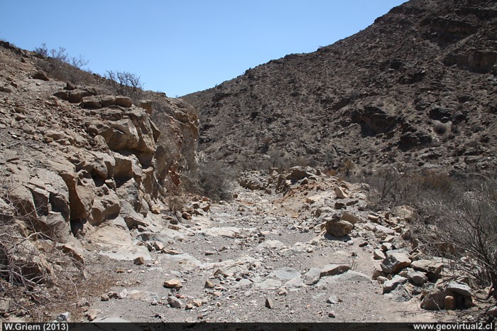 Linea ferrea hacia Chañarcillo, Region de Atacama