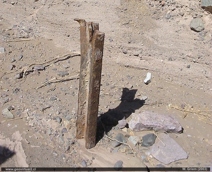 Reste der Eisenbahn nach Puquios, Atacama Region - Chile