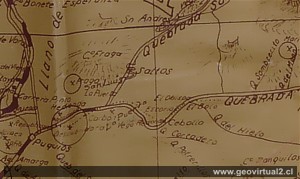 Carta de Harding 1919 sector Puquios