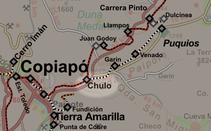 Carta del sector Chulo, Región Atacama - Chile