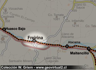 Freirina en la Región de Atacama, Chile