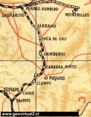 Carta 1957 - guia veraneante en Atacama