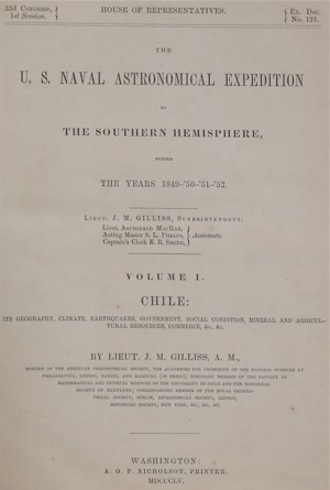 Gilliss, US Naval, Titulo