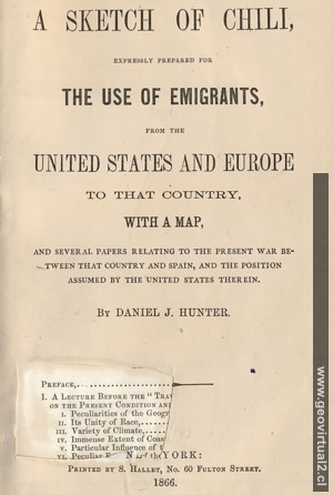 Hunter: A sketch of Chili 1866