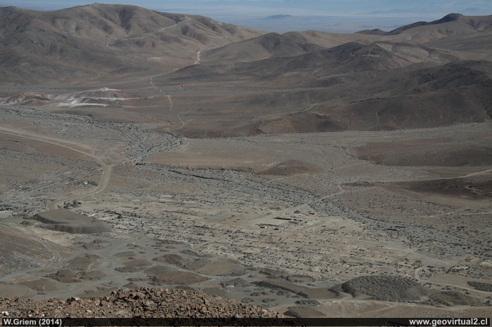 General view of the village of Juan Godoy in Chañarcillo