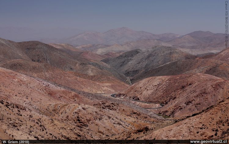 Cuesta Pajonales de la Panamericana entre La Serena y Vallenar, Chile