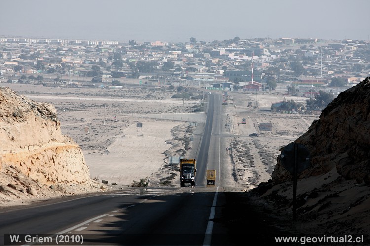 La carretera Panamericana cerca de Caldera, Atacama