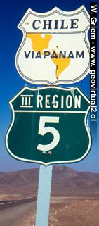Panamericana traffic sign
